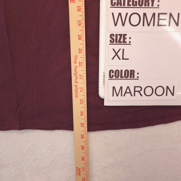 Sublime Casual Graphic Crew Neck Short Sleeve T Shirt Womens Size XL Maroon - Picture 6 of 9